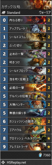 カザック攻略デッキ